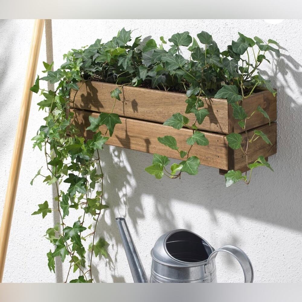 NIB IKEA Furniture & Home Living Wooden Flower Plank Box Arcadia Outdoor